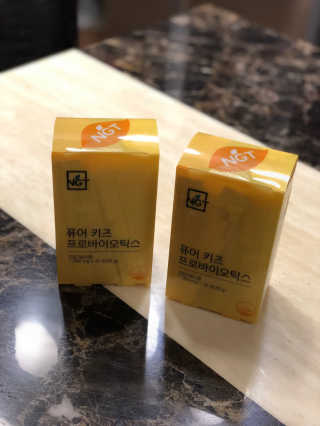 네츄럴굿띵스 퓨어 키즈 프로바이오틱스 60포 — 4.67점을 준 리뷰어가 2018년 1월 올린 사용 사진