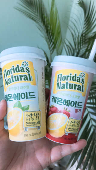 플로리다 내추럴 플로리다내추럴 레몬에이드  2종 — 3.33점을 준 리뷰어가 2018년 7월 올린 사용 사진