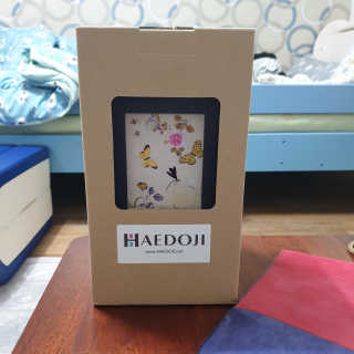 HAEDOJI 한지스탠드 무드등 — 5점을 준 리뷰어가 2019년 10월 올린 사용 사진