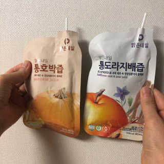 [GS달리살다] 환절기에 좋은 도라지배즙,호박즙 20포 — 5점을 준 리뷰어가 2020년 3월 올린 사용 사진