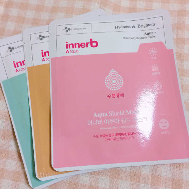 이너비 아쿠아쉴드 마스크팩 3종 리뷰 사진