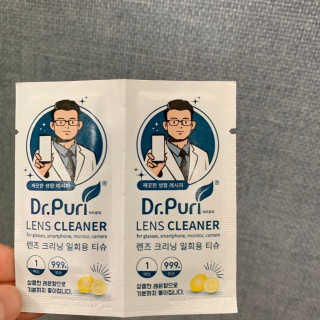 [닥터퓨리] 렌즈크리닝 항균 티슈 5박스_100매 — 5점을 준 리뷰어가 2019년 7월 올린 사용 사진