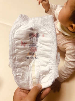 보솜이 베이비케어 팬티형 기저귀 — 4.5점을 준 리뷰어가 2019년 3월 올린 사용 사진