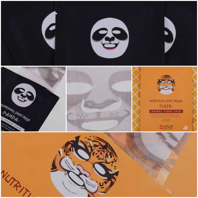 SNP 영양 시트 Mask_Tiger, Panda 리뷰 사진