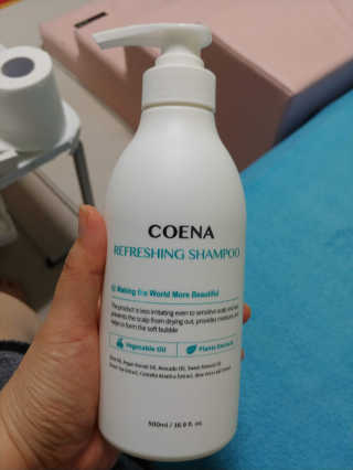 코에나샴푸 500ml — 5점을 준 리뷰어가 2019년 7월 올린 사용 사진
