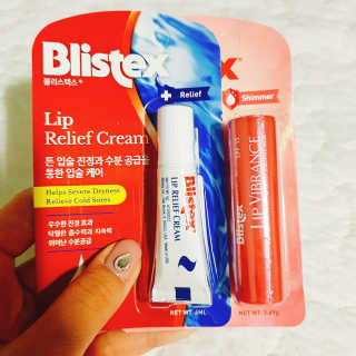 블리스텍스 립 릴리프 크림 립밤, 립 바이브런스 립밤 — 4점을 준 리뷰어가 2018년 11월 올린 사용 사진