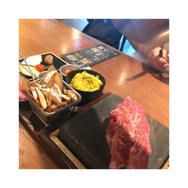 [블랙스테이크 강남점]부채살스테이크 + 파스타 set 리뷰 사진