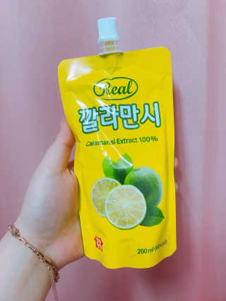 장수농가 리얼깔라만시 — 5점을 준 리뷰어가 2018년 4월 올린 사용 사진