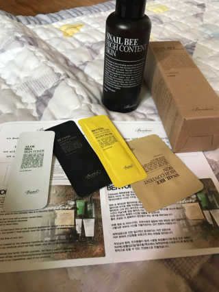 벤튼 스네일비 하이콘텐트 스킨 150ml — 5점을 준 리뷰어가 2017년 4월 올린 사용 사진