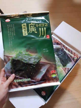 광천우리맛김 파래향 듬뿍, 바삭한 광천우리파래김 6매10봉 — 4.33점을 준 리뷰어가 2018년 8월 올린 사용 사진