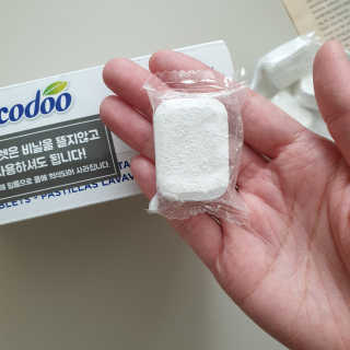 에코두 식기세척기세제 타블렛 600g — 5점을 준 리뷰어가 2019년 10월 올린 사용 사진