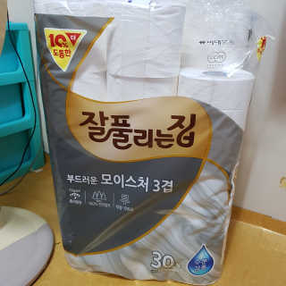 잘풀리는집 부드러운 모이스처 3겹 화장지 30롤 — 5점을 준 리뷰어가 2019년 9월 올린 사용 사진