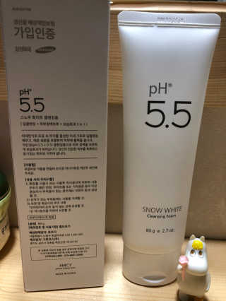 포므시 스노우화이트클렌징폼pH5.5 — 4.5점을 준 리뷰어가 2020년 2월 올린 사용 사진