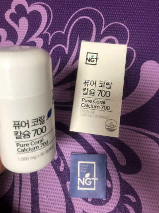 네츄럴굿띵스 퓨어 코랄 칼슘 700 30일분 — 4.83점을 준 리뷰어가 2018년 11월 올린 사용 사진