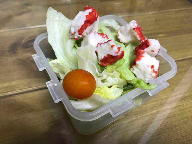 클렌즈샐러드 꽃맛살1팩+견과류1팩 리뷰 사진