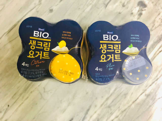 [매일 바이오] 생크림요거트 플레인 12개 + 유자 12개 리뷰 사진