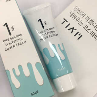 티암 TIAM 1초 화이트닝 커버크림 — 4.33점을 준 리뷰어가 2017년 6월 올린 사용 사진
