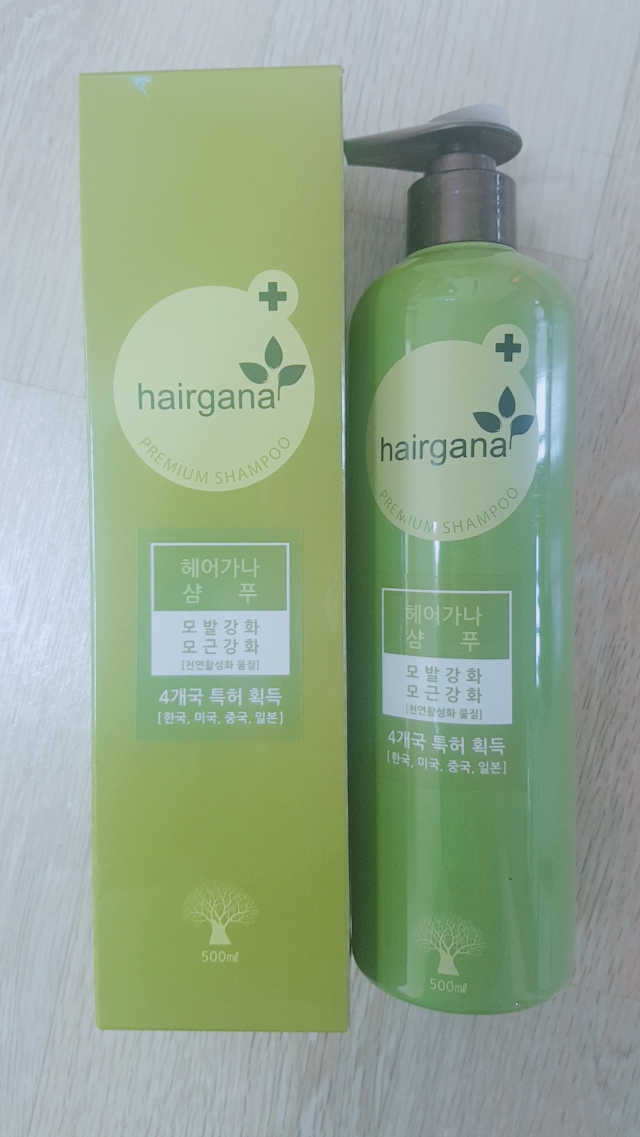 헤어가나 프리미엄 탈모샴푸 500ml 리뷰 사진