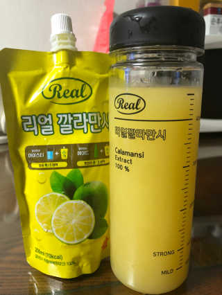 장수농가 리얼깔라만시 — 5점을 준 리뷰어가 2018년 6월 올린 사용 사진