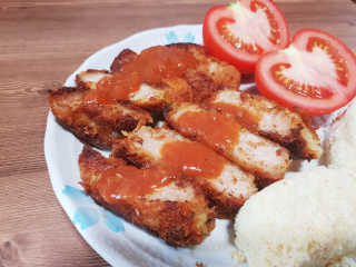 수제돈까스 스테이크통카스 맛있는 아이들간식 — 5점을 준 리뷰어가 2018년 7월 올린 사용 사진