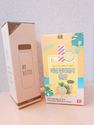 장수농가 리얼깔라만시 원샷 50ml 10팩+보틀 — 5점을 준 리뷰어가 2019년 5월 올린 사용 사진