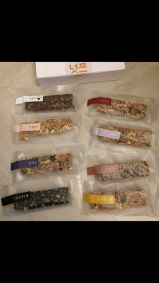 넛쯔공방 넛쯔 무설탕 수제견과류바 — 5점을 준 리뷰어가 2018년 7월 올린 사용 사진