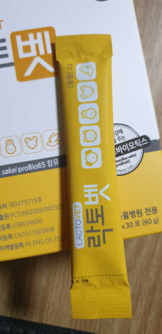 유산균하우스 [프로바이오닉]락토벳 — 5점을 준 리뷰어가 2019년 7월 올린 사용 사진