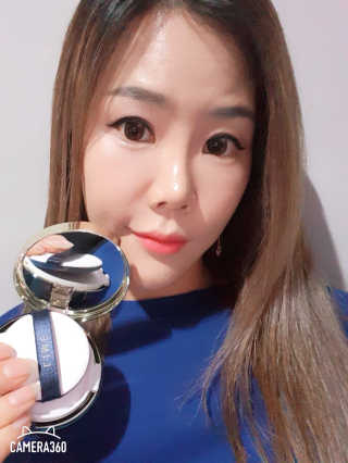 라임코스메틱 V 콜라겐 앰플 쿠션 — 5점을 준 리뷰어가 2020년 1월 올린 사용 사진