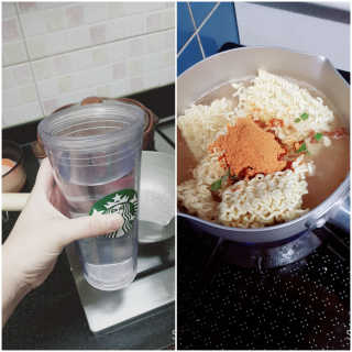 라면 그대로가 제일 맛있는 더엄마라면 — 5점을 준 리뷰어가 2019년 9월 올린 사용 사진