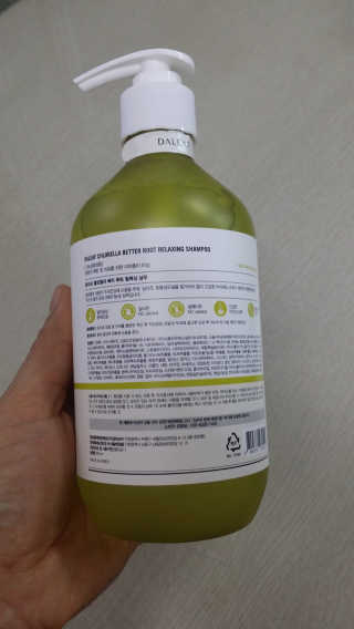 달리프 클로렐라 베러 루트 릴렉싱 샴푸 500ml — 5점을 준 리뷰어가 2020년 1월 올린 사용 사진