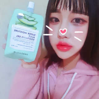 셀레뷰 슈퍼 모이스처 수딩젤 — 5점을 준 리뷰어가 2018년 3월 올린 사용 사진