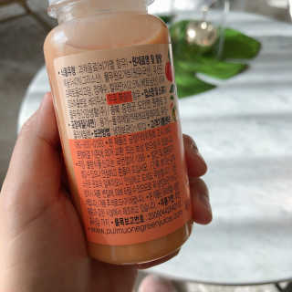 풀무원 스무디랩 피치&비타 — 4.67점을 준 리뷰어가 2017년 11월 올린 사용 사진