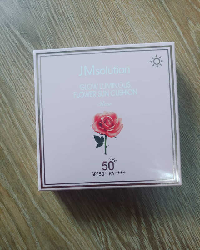 윤광 플라워 선 쿠션 로즈 리뷰 사진