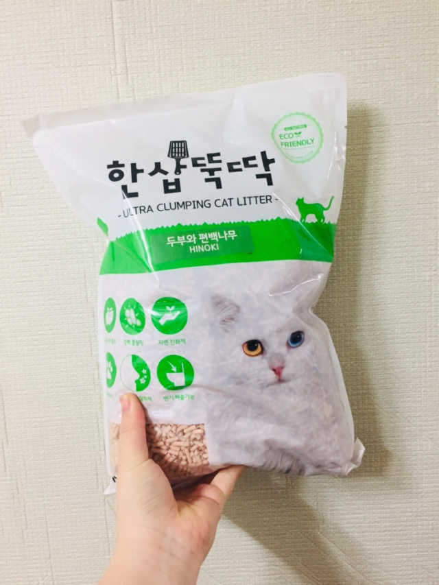 [펫토리아] BEST 고양이두부모래 6L 한삽뚝딱 리뷰 사진