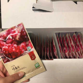 [하이헬스] 정말 진하고 맛있는 유기농 석류즙 30포 — 5점을 준 리뷰어가 2019년 11월 올린 사용 사진