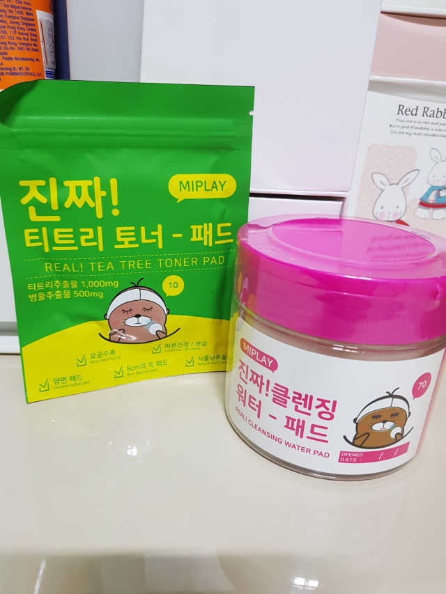 미플레이 진짜 클렌징 워터 패드 리뷰 사진