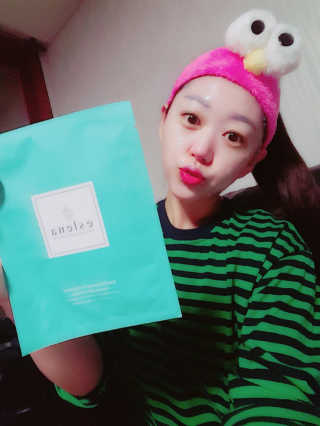 에슬레나 엑스트라 밸런싱 힐링 마스크 10장 — 5점을 준 리뷰어가 2017년 10월 올린 사용 사진