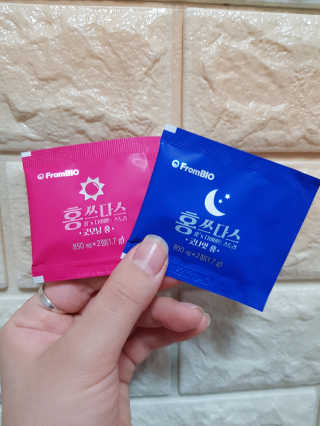 프롬바이오 홍쓰다스 아침,저녁 맞춤형 다이어트식품 14포+14포 — 4점을 준 리뷰어가 2019년 7월 올린 사용 사진