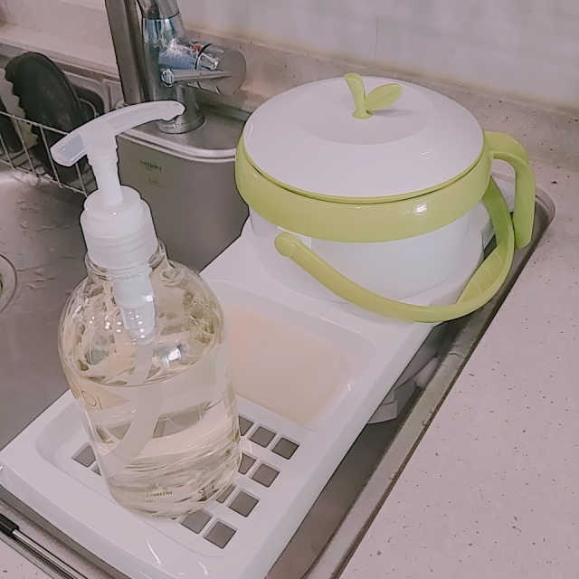 밀폐형 리프 음식물쓰레기통과 트레이 세트 리뷰 사진