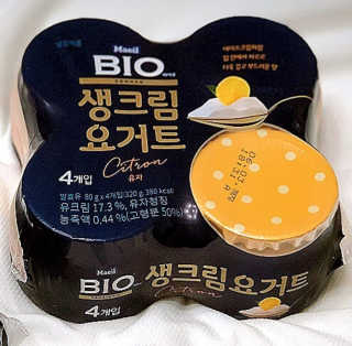 [매일 바이오] 생크림요거트 플레인 12개 + 유자 12개 — 4.5점을 준 리뷰어가 2019년 7월 올린 사용 사진