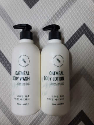 (주)에네스티 내추럴 촉촉  오트밀 바디로션 500ml — 5점을 준 리뷰어가 2020년 3월 올린 사용 사진