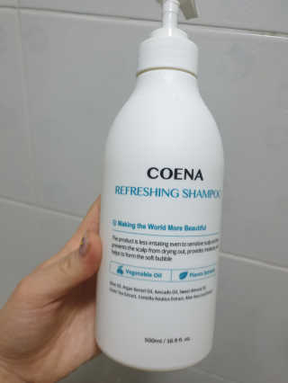 코에나샴푸 500ml — 3점을 준 리뷰어가 2019년 7월 올린 사용 사진