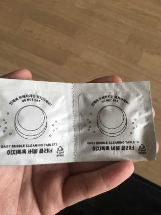 [에코앤드]이지톡톡 버블클리너 1종세척제 — 5점을 준 리뷰어가 2019년 6월 올린 사용 사진