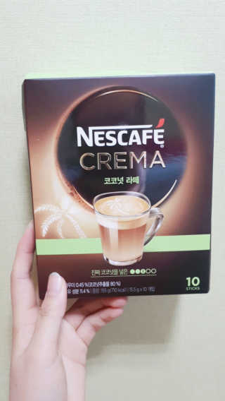 네스카페 코리아 네스카페 크레마 코코넛라떼 — 5점을 준 리뷰어가 2018년 1월 올린 사용 사진