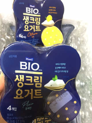 [매일 바이오] 생크림요거트 플레인 12개 + 유자 12개 — 5점을 준 리뷰어가 2019년 6월 올린 사용 사진