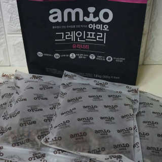 풀무원 아미오 그레인프리 3종 — 5점을 준 리뷰어가 2018년 3월 올린 사용 사진