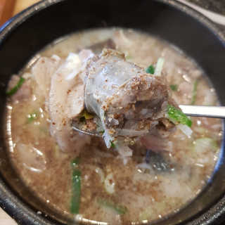 신의주찹쌀순대쭈꾸미 [신의주찹쌀순대와쭈꾸미] -직화쭈꾸미2 OR 순대국2 — 5점을 준 리뷰어가 2018년 12월 올린 사용 사진