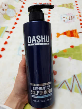다슈코리아 다슈 데일리 단백질 한방 두피 골드 샴푸 500ml — 5점을 준 리뷰어가 2019년 1월 올린 사용 사진