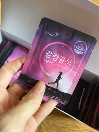 [감량공식] 다이어트 건강기능식품 — 4.5점을 준 리뷰어가 2019년 12월 올린 사용 사진
