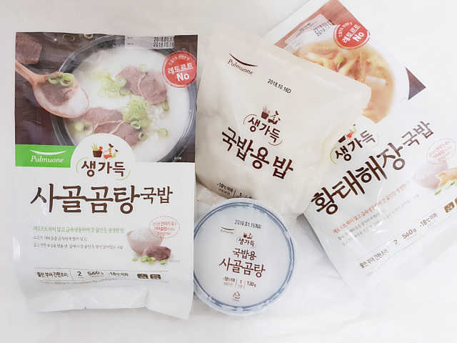 [풀무원] 사골곰탕국밥 황태해장국밥 리뷰 사진